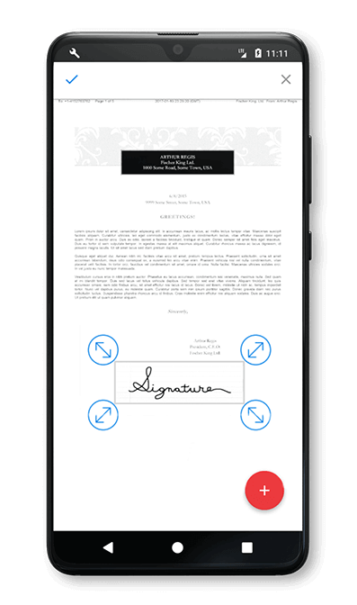 Sign a Fax with Android