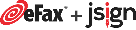 eFax plus jSign Logo