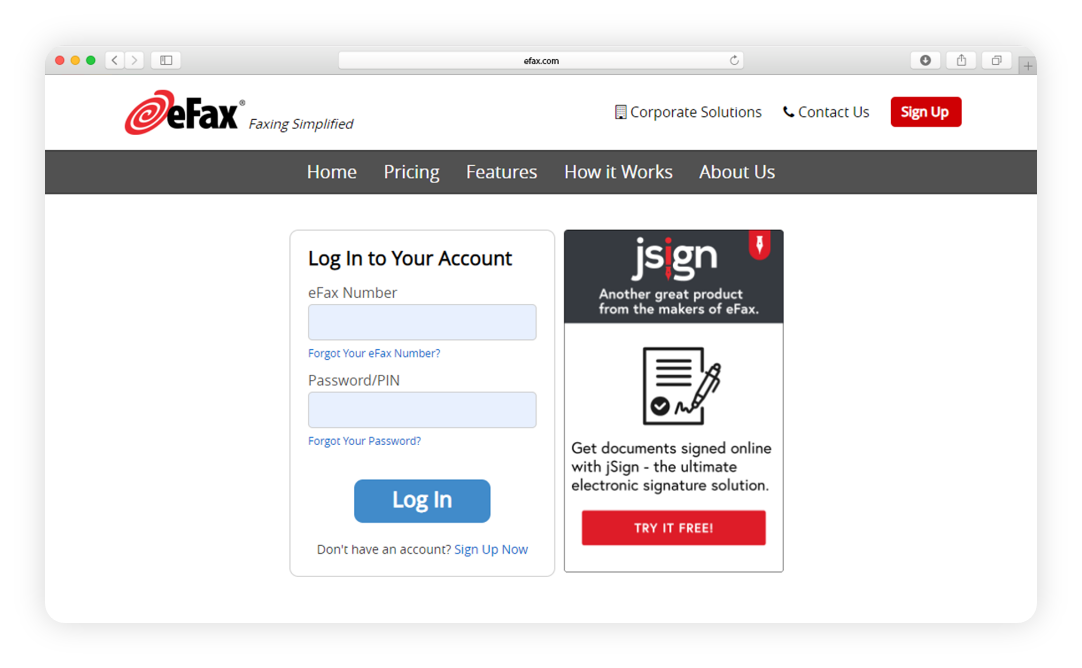  Sign up for an eFax account and configure your account. After this is done, you can use your assigned fax number to receive fax communications in your email inbox.